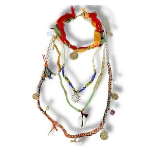 NEW NWT Free People River layer necklace